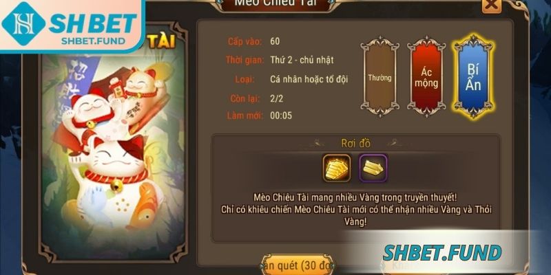 Bí kíp tham gia nổ hũ mèo chiêu tài SHbet hiệu quả